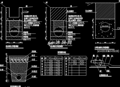 市政污水压力管线施工图纸